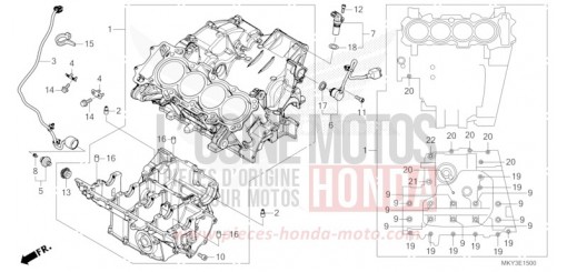 CARTER MOTEUR CB650RAP de 2023